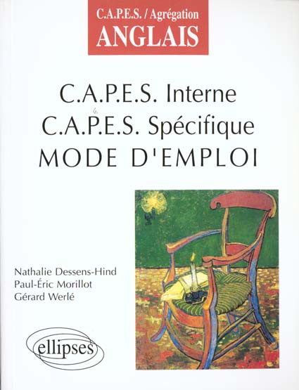 Emprunter CAPES interne, CAPES spécifique, mode d'emploi livre