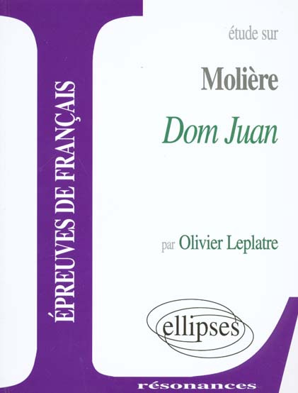 Emprunter Etude sur Dom Juan, Molière livre