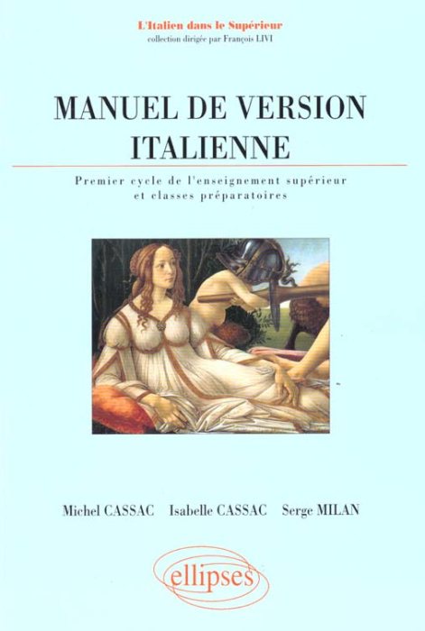 Emprunter Manuel de version italienne livre