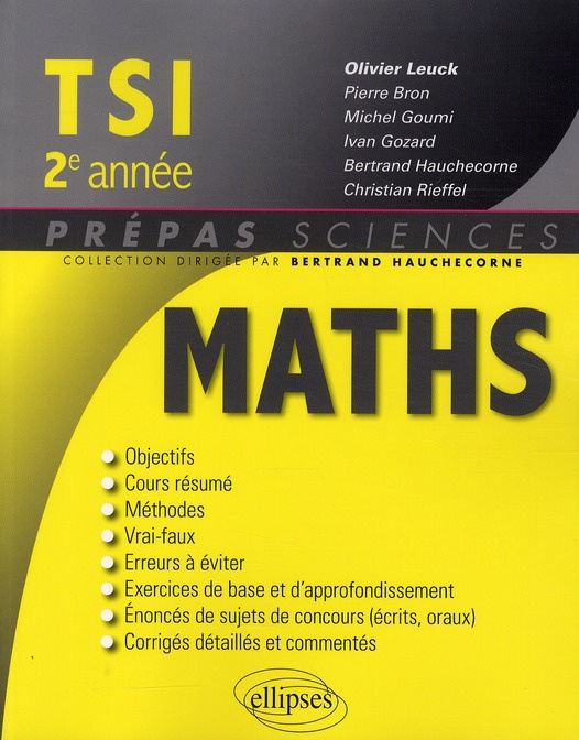 Emprunter Mathématiques TSI 2e année livre