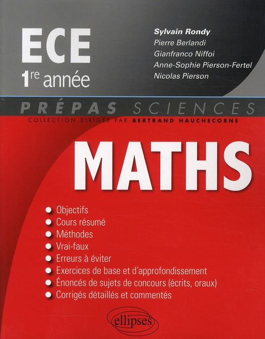 Emprunter Mathématiques ECE 1e année livre