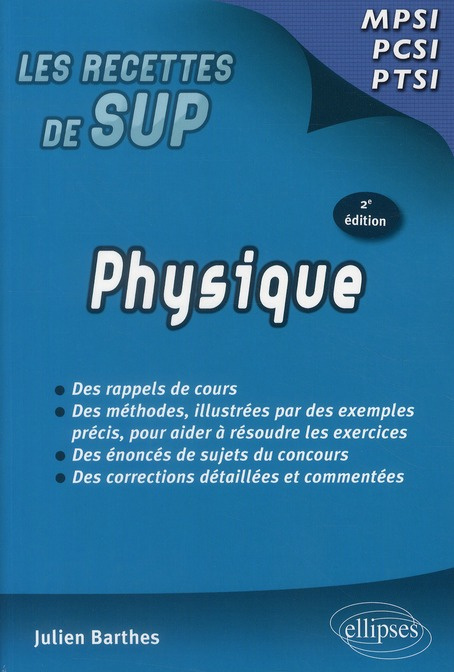 Emprunter Physique MPSI-PCSI-PTSI. 2e édition livre