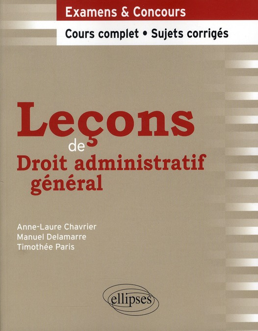 Emprunter Leçons de Droit administratif général livre