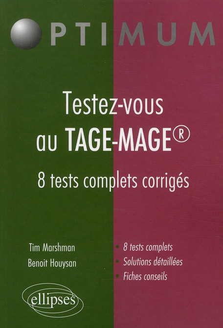 Emprunter Testez-vous au TAGE-MAGE. 8 tests complets corrigés livre