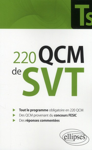 Emprunter 220 QCM de SVT. Terminale S livre