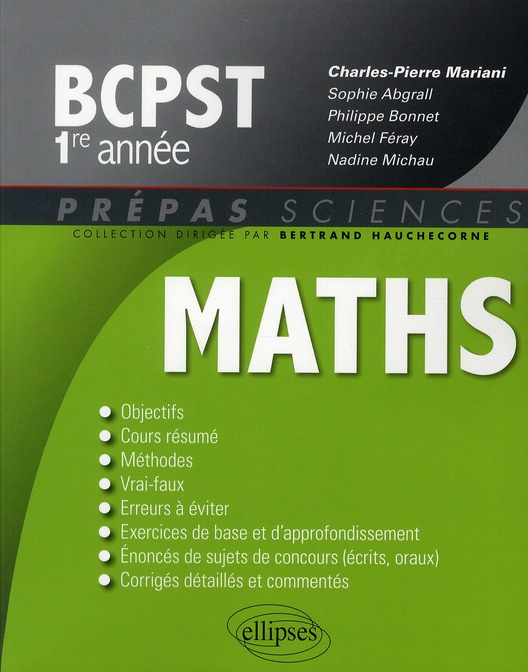 Emprunter Mathématiques BCPST 1e année livre