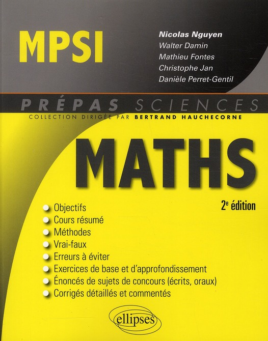 Emprunter MATHEMATIQUES MPSI - 2E EDITION livre