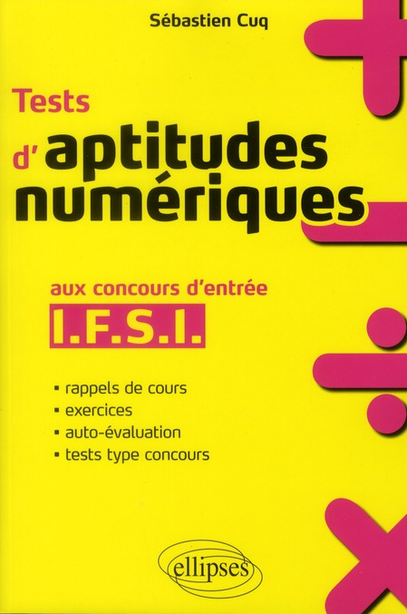 Emprunter Tests d'aptitudes numériques aux concours d'entrée en IFSI livre