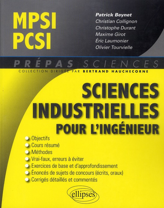 Emprunter Sciences industrielles pour l'ingénieur MPSI-PCSI livre
