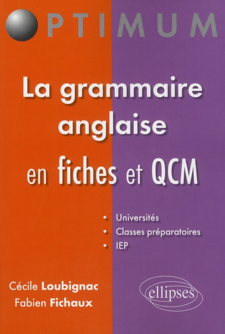 Emprunter La grammaire anglaise en fiches et QCM livre