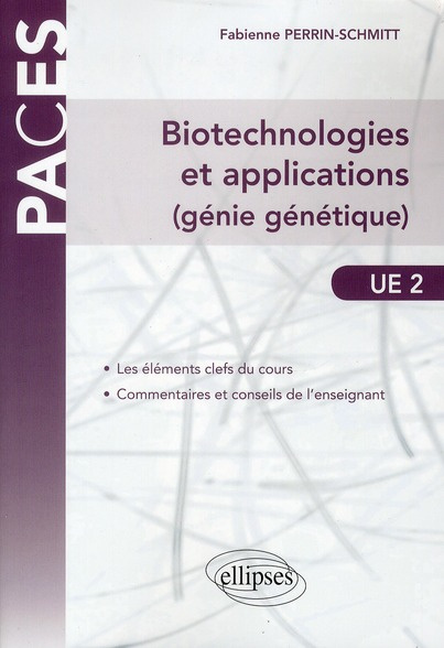 Emprunter Biotechnologies et applications (génie génétique). UE 2 livre