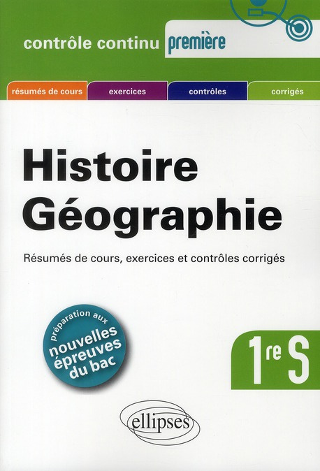 Emprunter Histoire Géographie 1re S. Programme 2011 livre