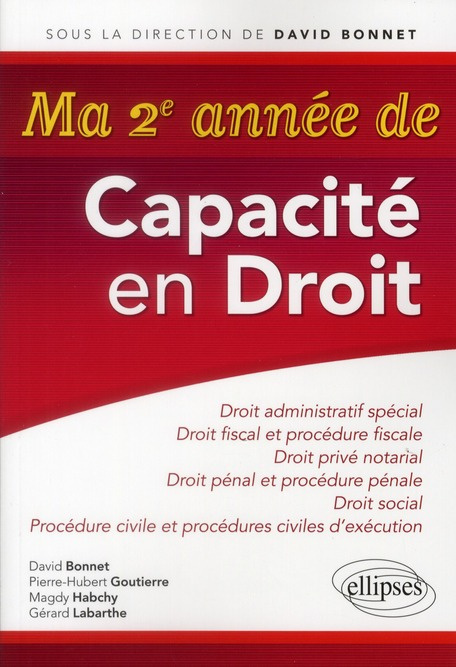 Emprunter Ma 2e année de Capacité en Droit. Droit administratif spécial, Droit fiscal et procédure fiscale, Dr livre