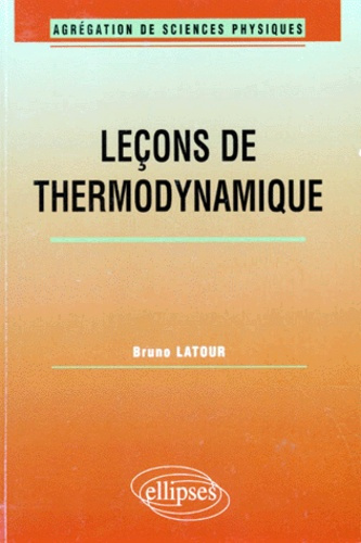 Emprunter Leçons de thermodynamique livre