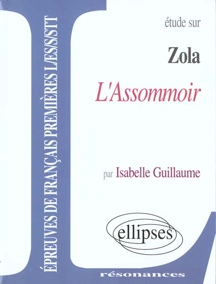 Emprunter Etude sur L'Assommoir, Zola livre