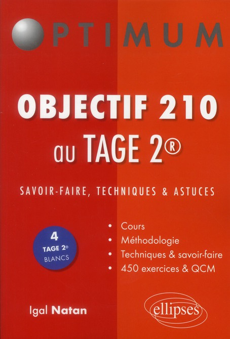 Emprunter Objectif 210 au TAGE 2. Savoir-faire, techniques & astuces livre