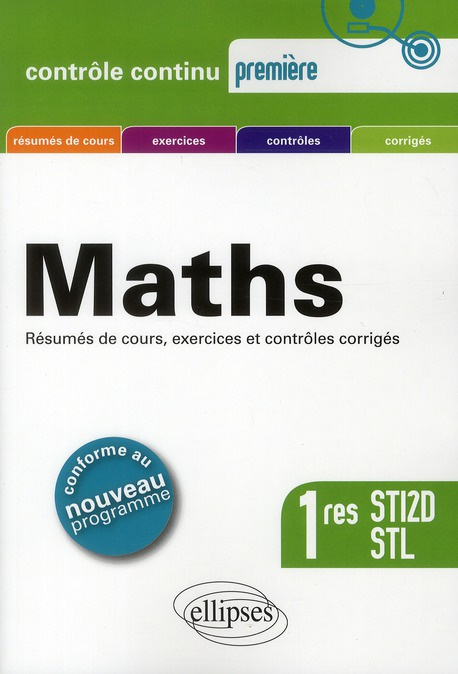 Emprunter Maths 1res STI2D, STL. Programme 2011 livre