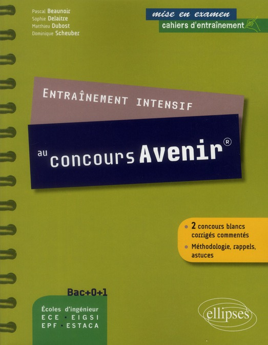 Emprunter Entraînement intensif au concours Avenir livre