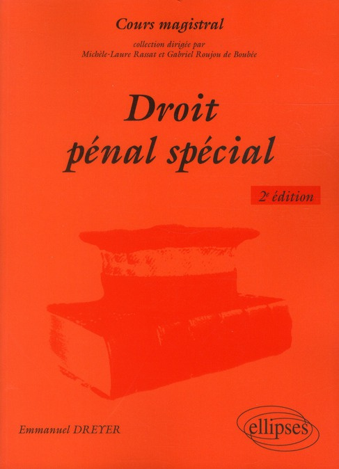 Emprunter Droit pénal spécial. 2e édition livre