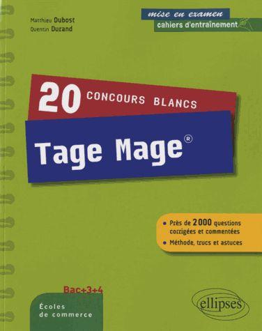 Emprunter 20 concours blancs Tage Mage livre