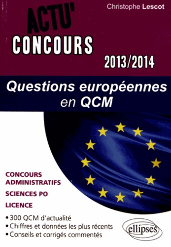 Emprunter Questions européennes en QCM. Edition 2013-2014 livre