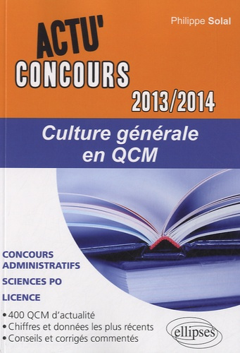 Emprunter Culture générale en QCM. Edition 2013-2014 livre