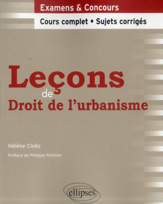 Emprunter Leçons de droit de l'urbanisme livre