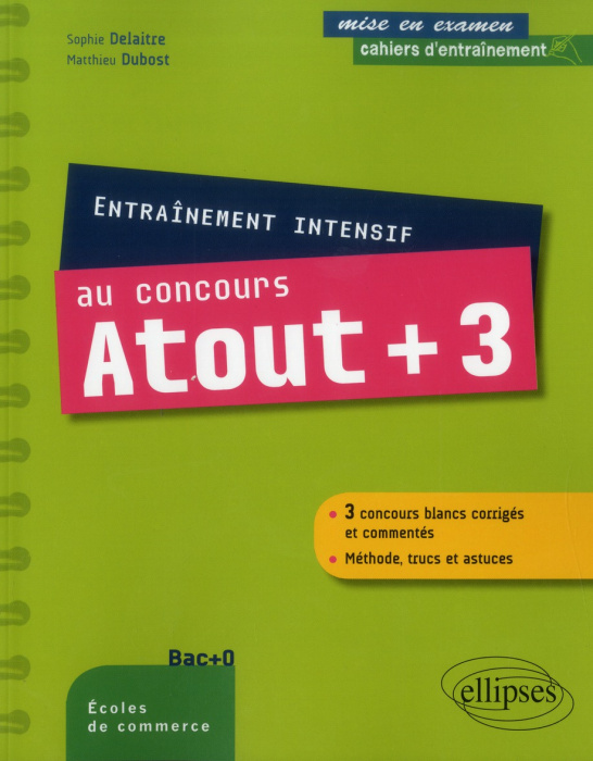 Emprunter Entraînement intensif au concours Atout 3 livre