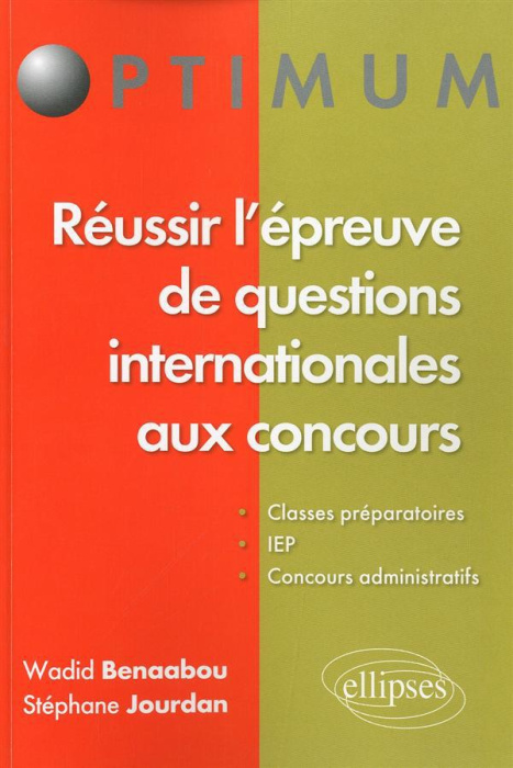 Emprunter Réussir l'épreuve de questions internationales aux concours livre