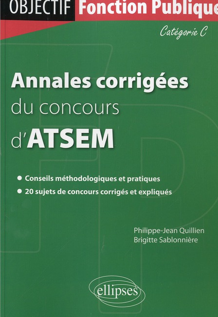 Emprunter Annales corrigées du concours d'ATSEM. Catégorie C livre