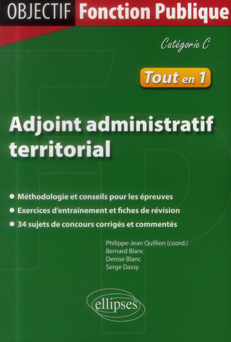 Emprunter Adjoint administratif territorial de 1re classe. Catégorie C livre