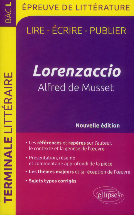Emprunter Lorenzaccio. BAC L, épreuve de littérature livre