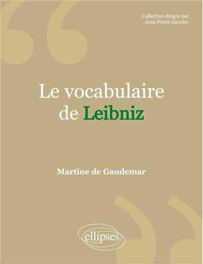 Emprunter Le vocabulaire de Leibniz livre