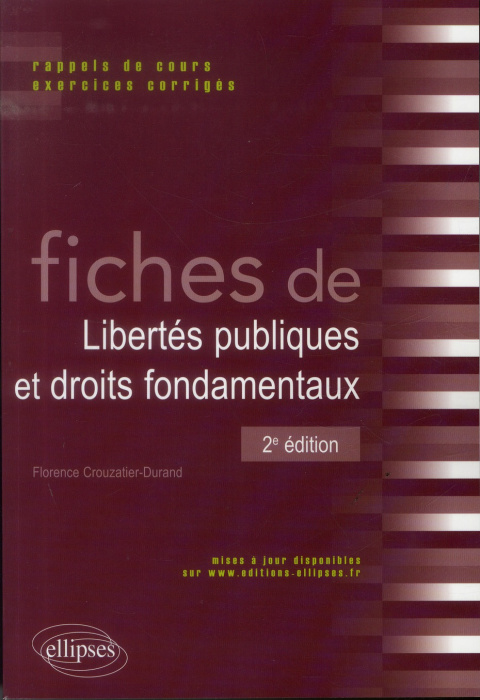 Emprunter Fiches de libertés publiques et droits fondamentaux. Rappels de cours et exercices corrigés, 2e édit livre