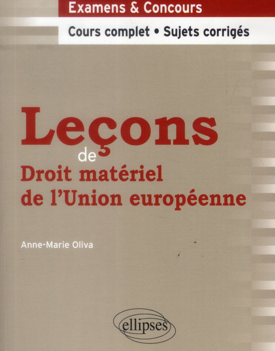 Emprunter Leçons de droit matériel de l'Union européenne livre