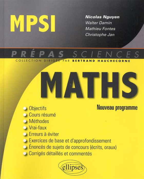 Emprunter MPSI Mathématiques, nouveau programme livre