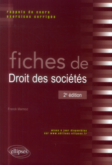 Emprunter FICHES DE DROIT DES SOCIETES. 2E EDITION livre
