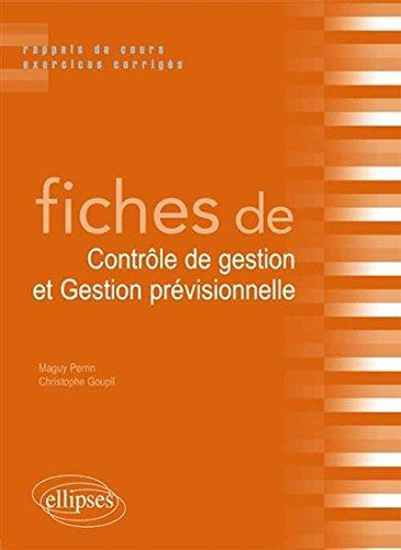 Emprunter Fiches de contrôle de gestion et gestion prévisionnelle livre