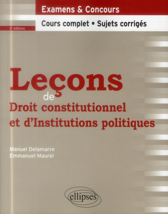 Emprunter Leçons de droit constitutionnel et d'institutions politiques. 2e édition livre