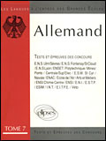 Emprunter L'ALLEMAND TOME 7 EPREUVES 84/89 livre