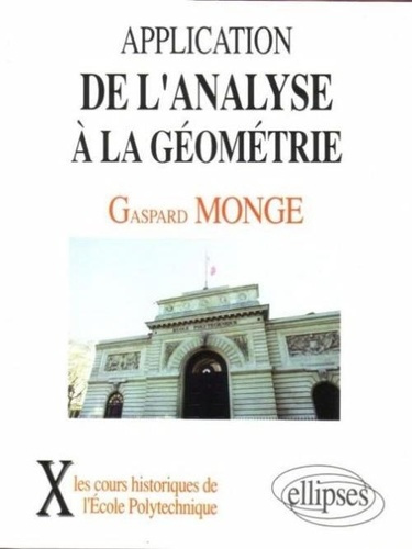 Emprunter APPLICATION DE L'ANALYSE A LA GEOMETRIE livre