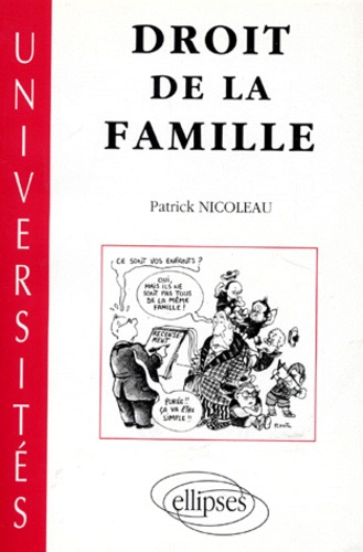 Emprunter Droit de la famille. Texte mis à jour avec la loi du 8 janvier 1993 et les lois sur la bioéthique du livre