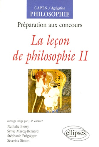 Emprunter LA LECON DE PHILOSOPHIE. Tome 2, préparation aux concours livre