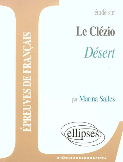 Emprunter Etude sur Désert, J-M-G Le Clézio livre