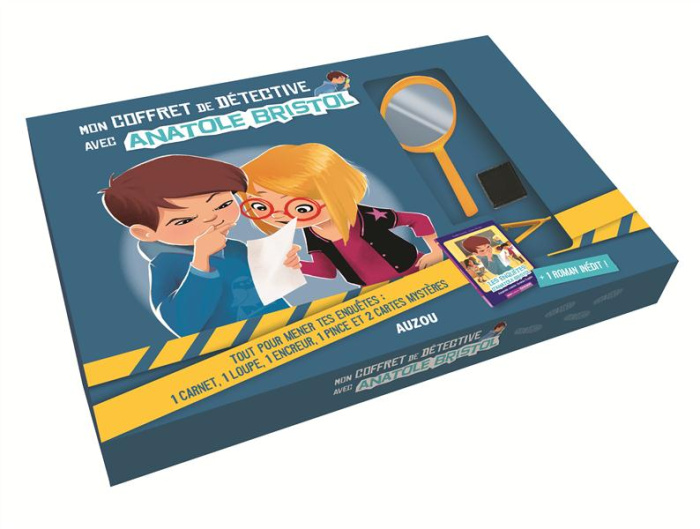 Emprunter Mon coffret de détective avec Anatole Bristol. Avec 1 carnet, 1 loupe, 1 encreur, 1 pince et 2 carte livre