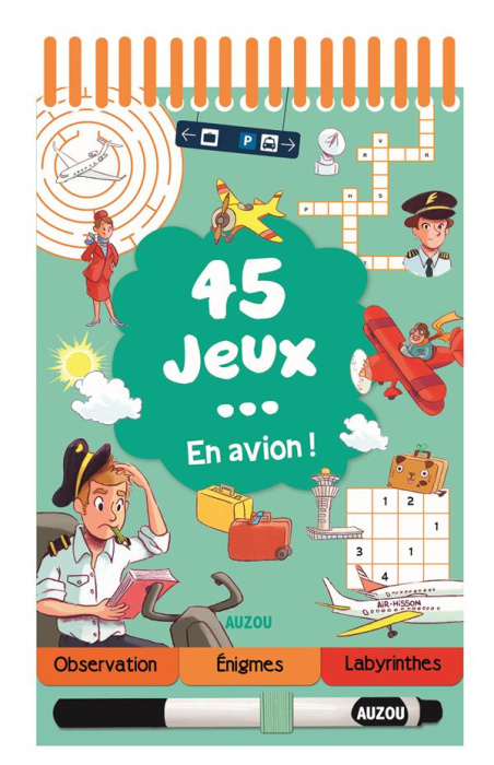 Emprunter 45 jeux... En avion ! Avec un stylo effaçable livre