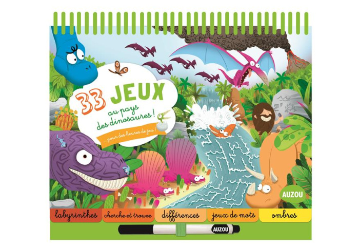 Emprunter 33 jeux au pays des dinosaures ! Avec un feutre effaçable livre