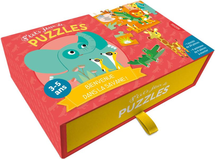 Emprunter P'TITS JEUX DE PUZZLES - BIENVENUE DANS LA SAVANE ! livre