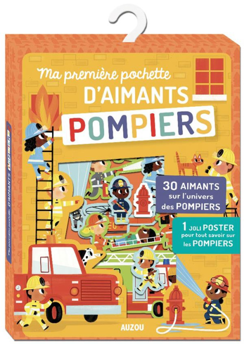 Emprunter Ma première pochette d'aimants Pompiers. Avec 30 aimants sur l'univers des pompiers et 1 joli poster livre