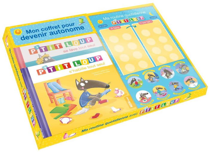 Emprunter Mon coffret P'tit loup pour devenir autonome. Avec un tableau aimanté, 8 aimants et 2 albums livre